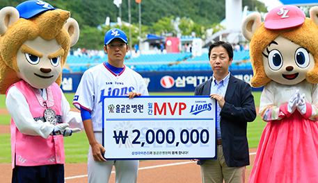 벡정현, 8월 올곧은병원 월간 MVP 수상